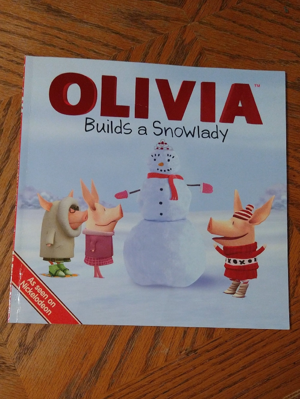 Olivia Builds A Snowlady Children's Book